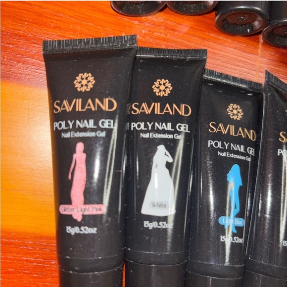 Saviland Poly Nail Gel Set lot of 50!! New! Includes nail lamp also new! - Picture 6 of 11
